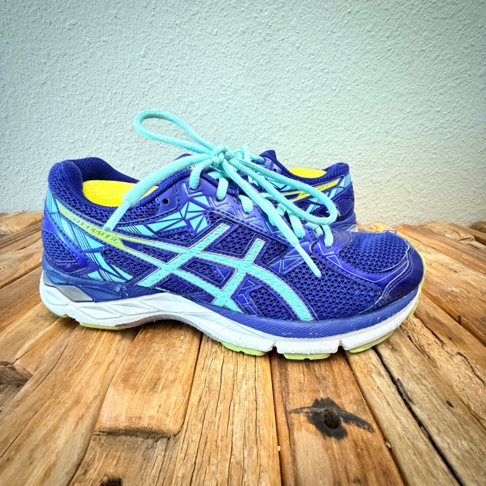 ASICS Gel-Excite 4 Running Shoes Size 8 Blue Teal T666N Athletic Sneakers